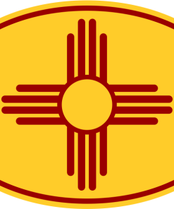 Zia Symbol Oval Decal