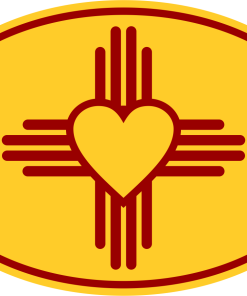 Heart ZIA Symbol Decal