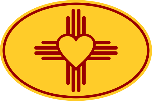 Heart ZIA Symbol Decal