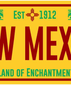Authentic New Mexico License Plate