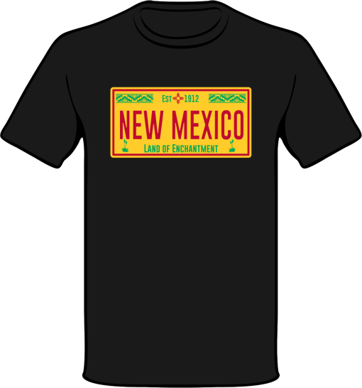 Authentic New Mexico License Plate Shirt - Image 4