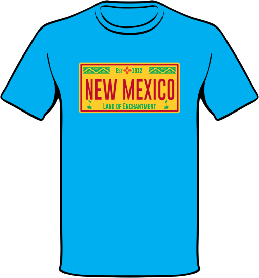 Authentic New Mexico License Plate Shirt