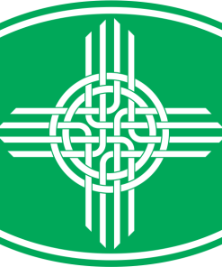 Celtic ZIA Oval Decal - Green
