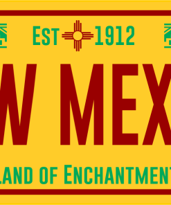 Authentic New Mexico License Plate Decals