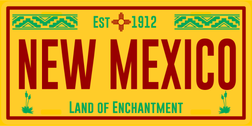 Authentic New Mexico License Plate Decals
