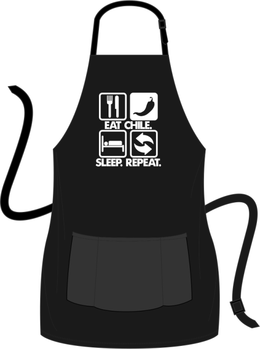 Eat Chile, Sleep, Repeat Apron