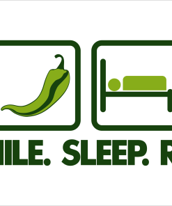 Eat Chile, Sleep Repeat License Plate